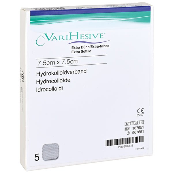 Varihesive extra dünn - 7.5 x 7.5 cm - Convatec